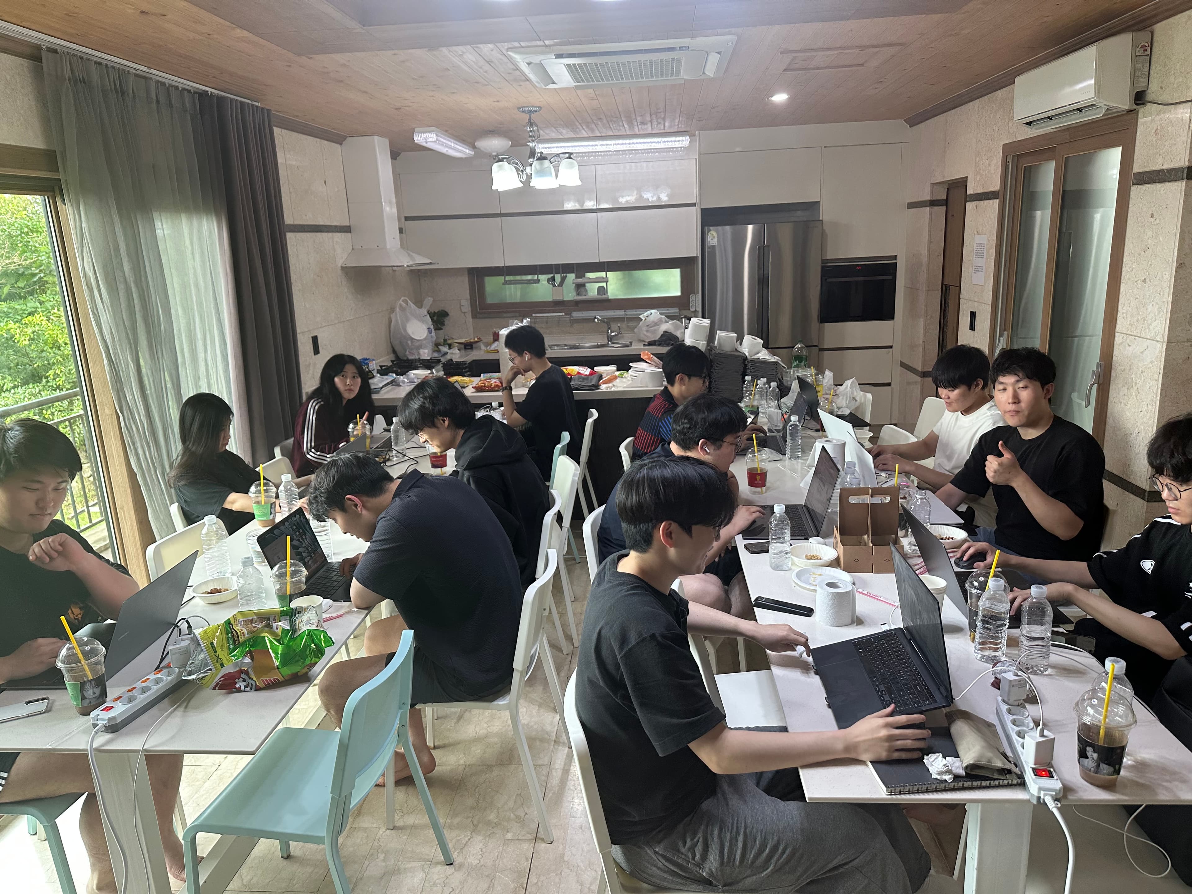 SSC members working on laptops during a technical workshop